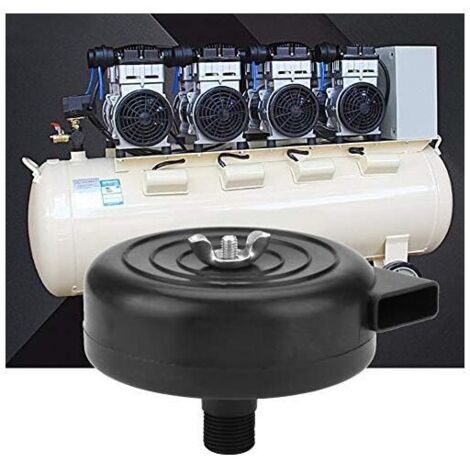 Lot De 2 Filtres D'admission Pour Compresseur D'air Noir 16 Mm