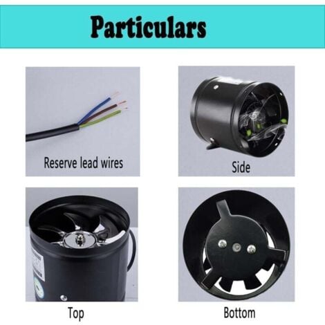 Ventilateur Tubulaire Résistant à La Chaleur - Jusqu'à 150°C - Pour Refroidissement électronique/professionnel