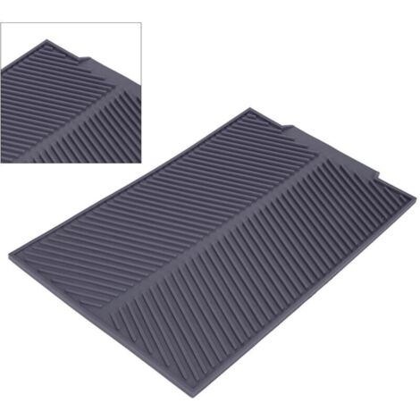 Tapis Égouttoir à Vaisselle En Silicone 40x33cm - Antidérapant, Résistant à La Chaleur, Sèche Rapidement