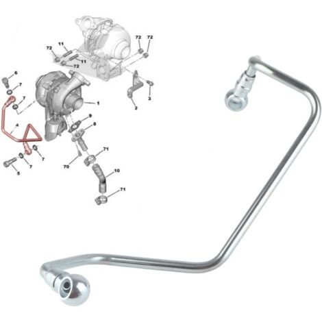 Kit Tuyau D’alimentation Huile AN-4 Pour Turbo – Retour 1,83 Ft, 1 Jeu