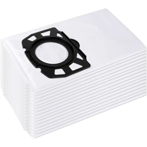 Vtizikl lot de 15 sacs d'aspirateur pour kärcher 2.863-006.0 sacs filtrants en non-tissé 487 wd4 wd5 wd6 wd5p wd6p premium mv4 mv5 mv6 sacs filtrants pour aspirateur humide et sec (1/4)