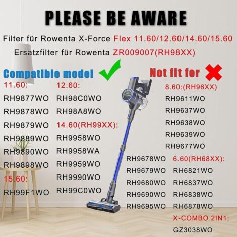 Vastorm Lot De 2 Filtres HEPA Hautes Performances Pour Aspirateur R6X - Compatible Walking Stick