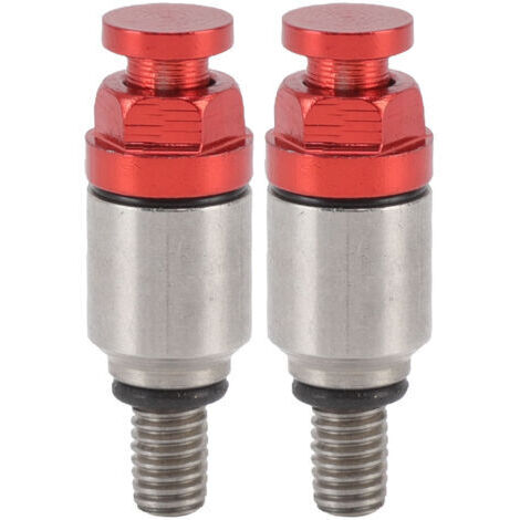 Vtizikl 2 pièces M5x0.8 fourche en alliage d'aluminium purgeur d'air soupape de surpression de remplacement pour CRF150R CR125R CR250R CRF250R rouge (1/5)