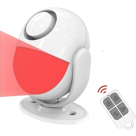VtiziklAlarme sans fil de capteur de mouvement avec sirène - Batterie infrarouge / USB