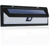 118 LED-Solarleuchte – Wandleuchte mit PIR-Bewegungssensor – 1000 Lumen Beleuchtung – IP65 wasserdicht für den Einsatz im Garten im Freien.