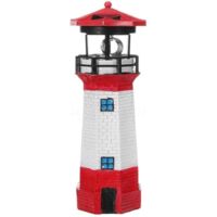 Garden Phare Éclairage LED Solaire Lampes de Jardin Lampe LED Solaire Lumière de Décoration - LED Rotative Étanche Lumière de Capteur Extérieur, Lampe de Décoration de Paysage de Jardin
