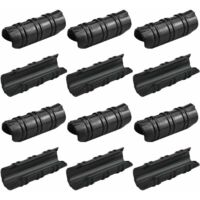 Vtizikl 100 Pcs Serre Clips 25mm Clips Serre de Jardin Résistance aux Températures Elevées Fixation Bache Serre Durable Facile a Utiliser pour Fixation Serre Bannière Tuyau Jardin Films - Noir