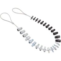 Vtizikl Vérificateurs de filetage d'écrous et de boulons, Outils de mesure d'écrous impériaux et métriques, 26 jauges mâle/femelle - 14" et 12"