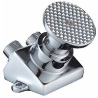 VtiziklModerne Pied Lien Robinet, pédale Food Factory Lavabo Taps Hôpital Valve Pédale Robinet d'eau Froide Pédale Simple Robinet de cuivre du Corps Commutateur, Ensoleillé