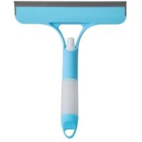 VtiziklGrattoir à verre à pulvérisation d'eau double face pour la maison, nettoyage de verre multifonctionnel, nettoyant de salle de bain, nettoyeur de machine compatible avec le linge domestique (ble