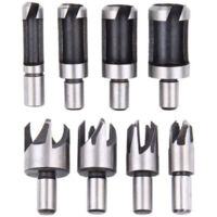 Vtizikl8pcs Fraise à Bouchonner Bois Outil de Coupe Bois Mèches Plug Cutter Perceuse Ensemble pour Travail du Bois 6mm /10mm/13mm/16mm, Versailles