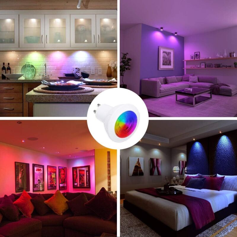 Faretti LED RGB A Batteria Con Telecomando – 3 Pezzi, 16 Colori, Dimmerabili, Con Timer, Per Vetrine E Armadi - 2