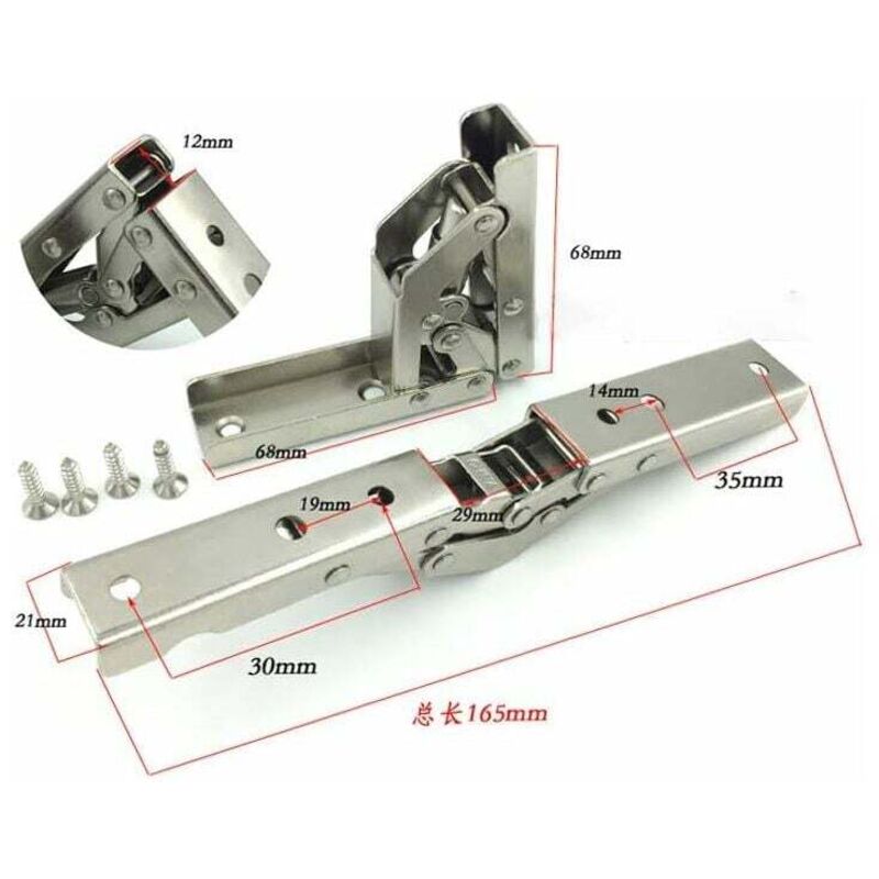 4 Cerniere A Ribalta 90° Regolabili 3D - Per Ante Armadi E Cucine, Diametro 35 Mm - Foto 2