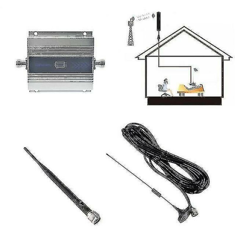 Amplificatore Segnale GSM 900Mhz - Ripetitore 2G/3G Con Antenna Esterna E Interna, Presa EU - Foto 6