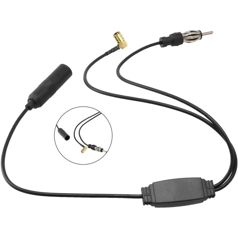 Splitter Antenna Y Tomzz Audio | Adattatore Da Presa DIN A 2 Spine Per Autoradio