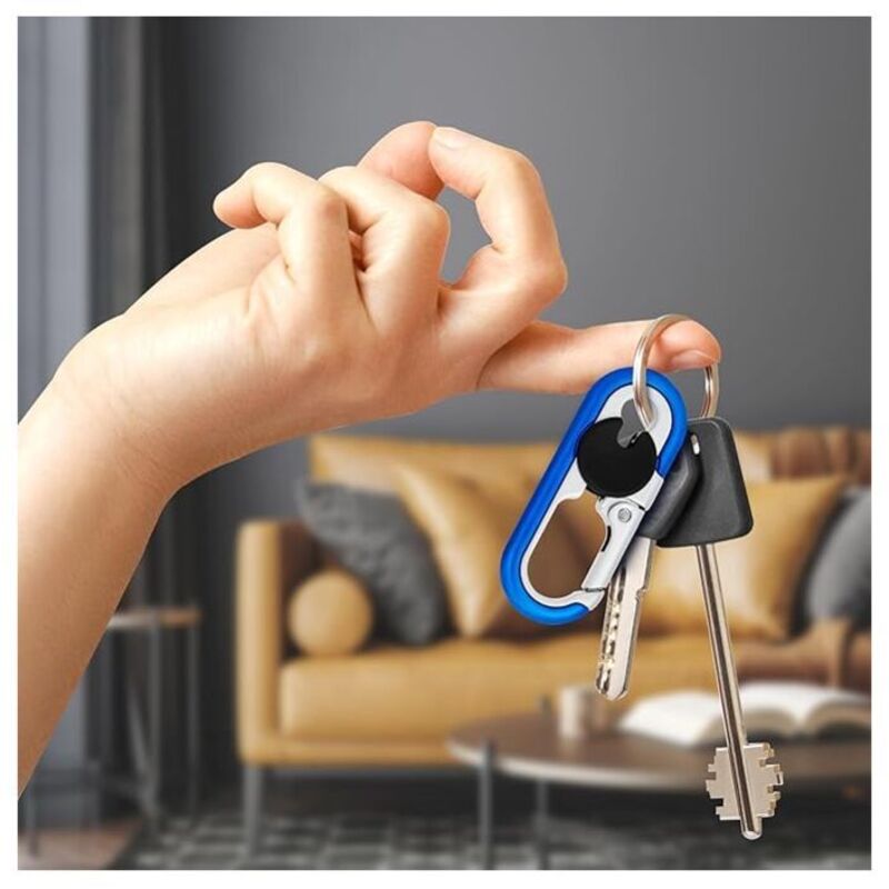 Nevoluxer Portachiavi per Auto – Portachiavi Bandiera Italia in tela e pelle con anello metallico, antiruggine e resistente alla luce