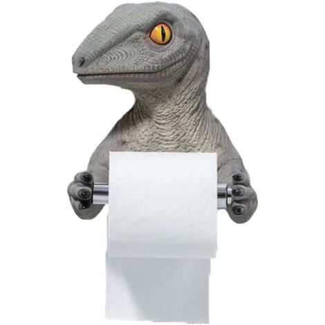 WADORN Porta Carta Igienica A Forma Di Delfino In Metallo - Contiene 8 Rotoli Extra - Portarotolo Da Parete Per Bagno - 2