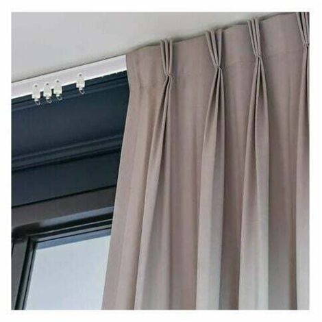 Kit Binario Per Tende Pieghevole Da Soffitto, Binario Per Tende Pieghevole Da Soffitto Binario Per Tende Flessibile Da 5 M Con 40 Ganci Per Casa Camera Da Letto Finestra Bagno Ufficio 91594271