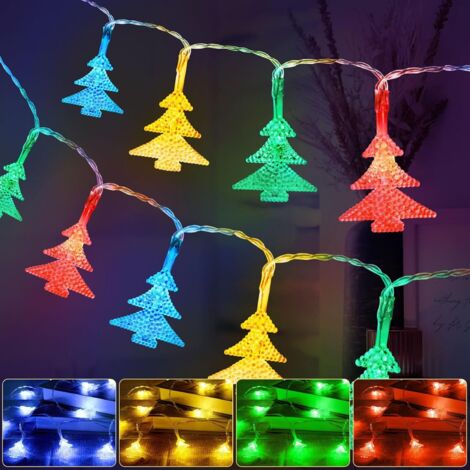 Ghirlanda di luci per albero di Natale, 6M 40 LED Lucine a batteria, 2 modalità Monocromatiche e luminose Ghirlanda di luci per interni, Decorazione natalizia Matrimonio Compleanno Festa Giardino Came (1/5)