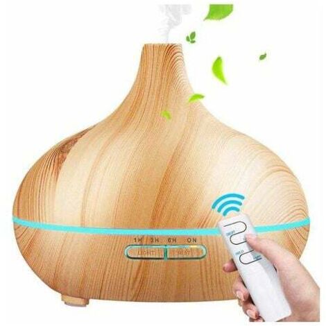Diffusore di oli essenziali, diffusore di aromi a ultrasuoni da 550 ml con nebbia fredda, diffusore di fragranze elettrico con modalità nebbia regolabile e 7 colori LED. (1/5)