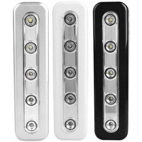 Luce per armadio, luce notturna a LED con 4 LED touch, luce notturna regolabile senza fili a batteria (1/5)