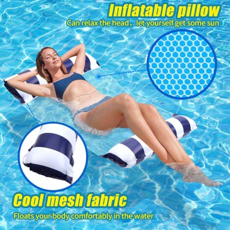 Amaca gonfiabile in PVC per piscina, materasso ad acqua estivo, letto