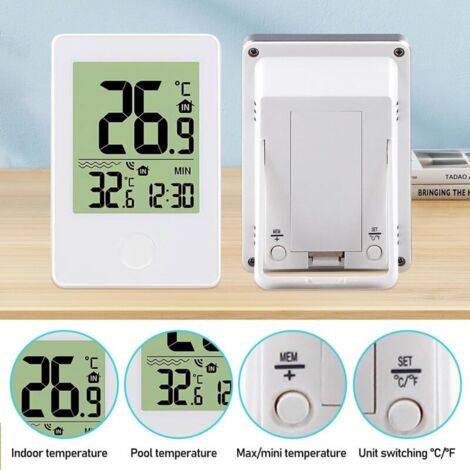 Nuova Versione Di Termometro Da Frigorifero, Termometro Wireless Per Interni Ed Esterni, Sensore Di Temperatura, Con Allarme Sonoro | Leroy Merlin - Foto 7