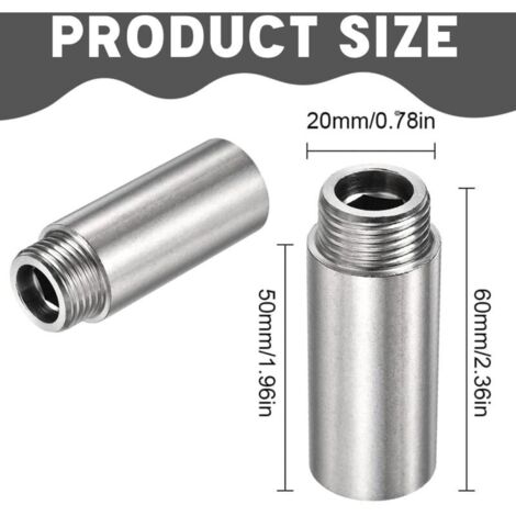 SOFFIONE DOCCIA REGOLABILE, Prolunga Per Doccia, Tubo Estensibile - Foto 3