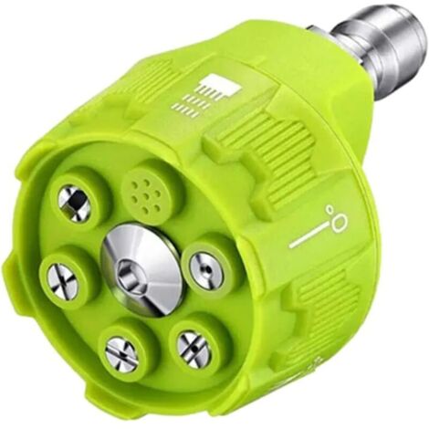 Ugello di spruzzo per idropulitrice multifunzionale KZQ 6 in 1, max. 3500 PSI - Accessorio portatile per idropulitrice, attacco da 1/4 di pollice per pavimenti e patio (1/4)