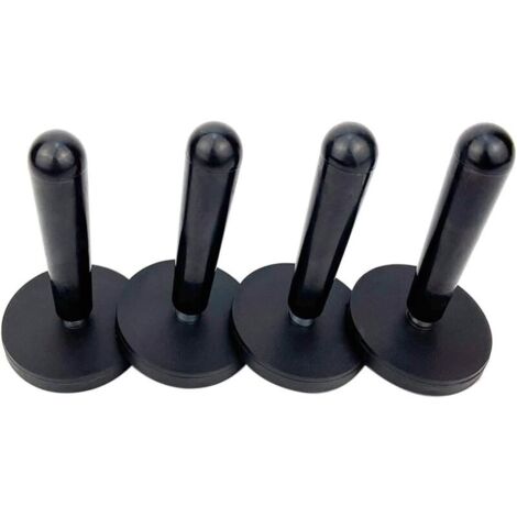 KZQ Confezione da 4 magneti in vinile per auto, supporto magnetico per il wrapping di veicoli, per il wrapping di auto e la pellicola oscurante per vetri, magneti per frigorifero (nero)