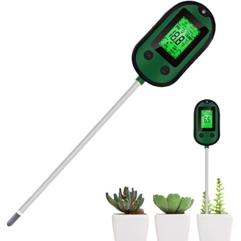 KZQ (32×2×2cm) Misuratore di pH per terreno da giardino, Tester di pH per terreno ad alta precisione - Kit per test del terreno, Misuratore d'acqua in vaso, Piccolo misuratore d'acqua per interni, Ril