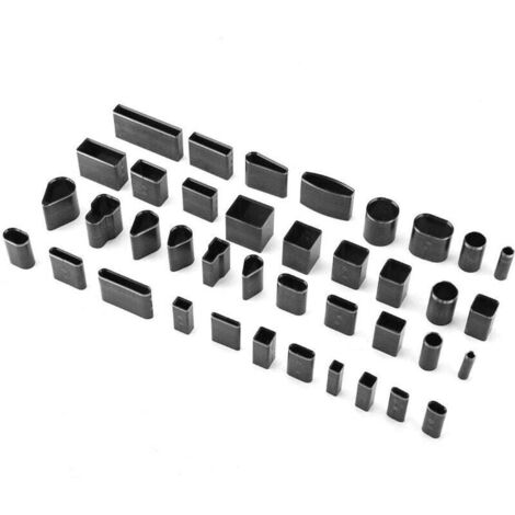 Set da 39 pezzi KZQ, set di utensili per il taglio della pelle fatti a mano, perforatore per fori cavi sagomati, punzone per metallo, taglierine per lavori artigianali in pelle, con scatola