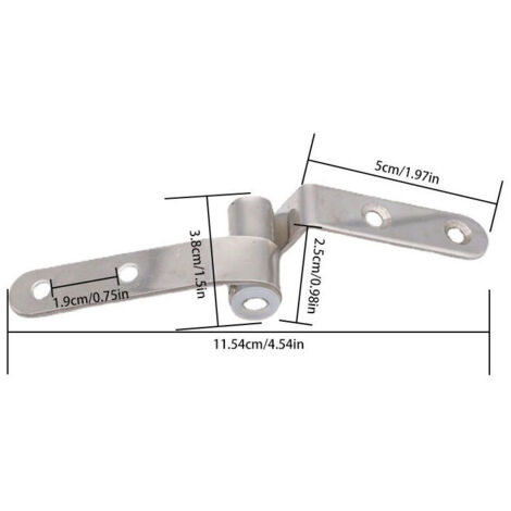 COPPIA SEDILE TOILETTE Fissaggi Acciaio Inox Cerniere di Ricambio WC