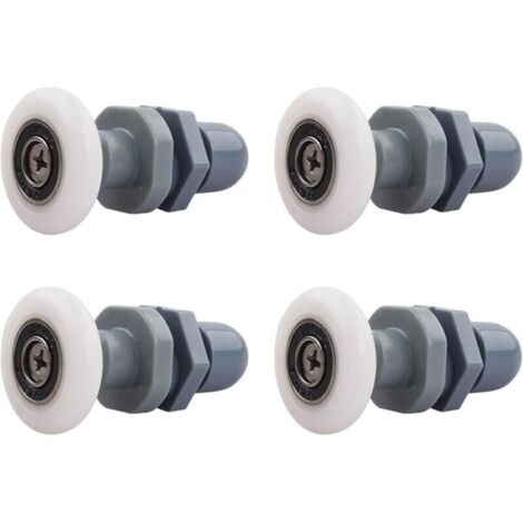 Rulli per box doccia KZQ, confezione da 4 rulli di ricambio per porte scorrevoli in vetro (27 mm)