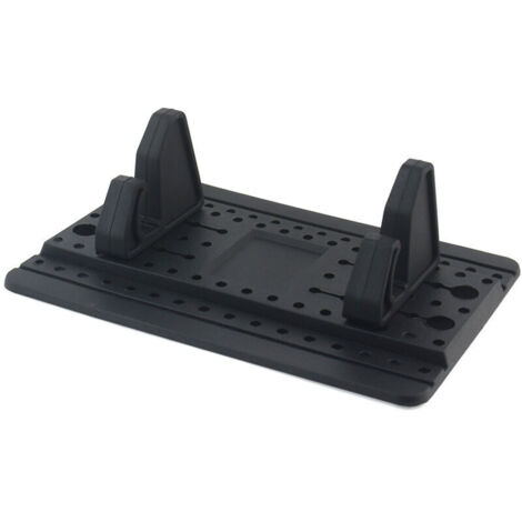 Supporto per telefono da auto in silicone KZQ con tappetino antiscivolo, supporto per cruscotto compatibile con GPS/GSM, universale: iPhone 14/13/12/11, Samsung Galaxy A/S21 FE, Huawei Nova (1/4)