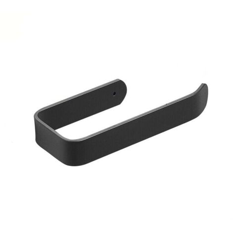 Porta carta igienica KZQ, impermeabile e antiruggine, per bagno e cucina, nero, 16,5 cm (1/4)