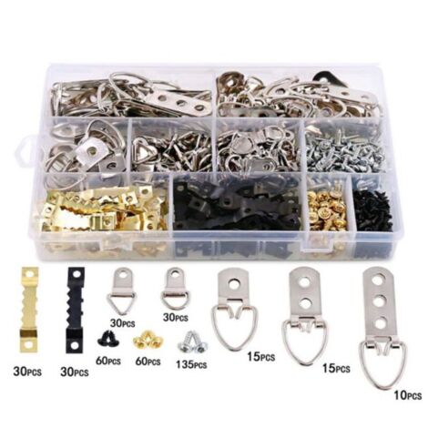 emperoch 44 Pezzi Ganci per Unghie Invisibili, Set di Ganci per Quadri