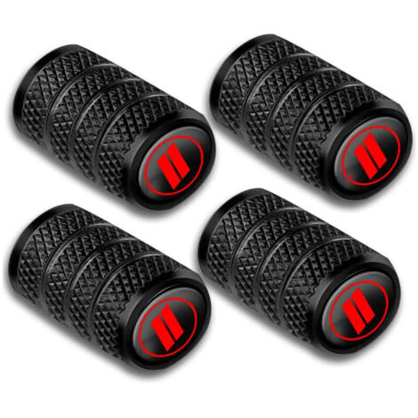 KZQ (1,7 × 1,1 × 1,1 cm) Confezione da 4 tappi per valvole di pneumatici per auto - Tappi per valvole di auto in alluminio - Tappi per valvole di bicicletta con anello di tenuta - Tappi per valvole un (1/4)