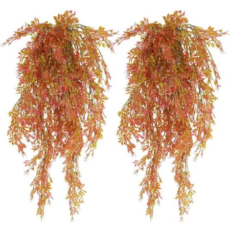 Pezzo di vite artificiale, piante di felce artificiale cadenti, pianta artificiale sospesa per matrimoni, feste, giardino, decorazione del balcone