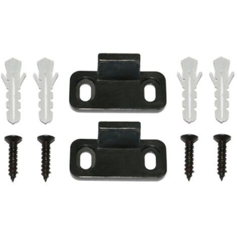 Ferramenta per porte scorrevoli KZQ, binari per porte da fienile, ferramenta per binari inferiori regolabili senza fessure (45 x 20 x 24 mm) (1/4)