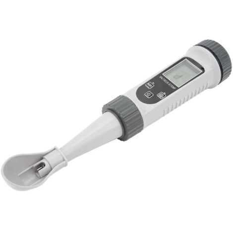 Tester di salinità digitale KZQ, tester di sale per piscine, misuratore di qualità dell'acqua ad alta precisione e ampia gamma di temperatura con ampio display LCD per acquari da piscina, EC (1/4)