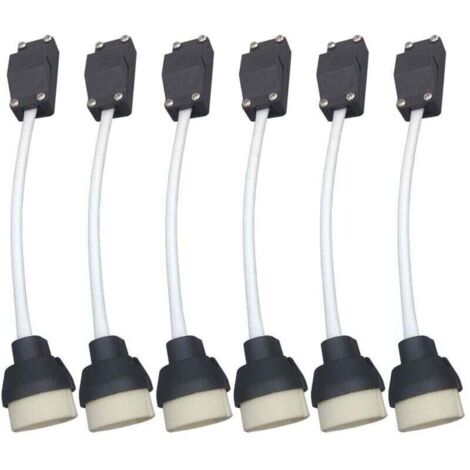 KZQ GU10-Lampenfassung, Lampenfassungsanschluss, Adattatore per LED e alogene, Ceramica e Klemmenblock (1/4)