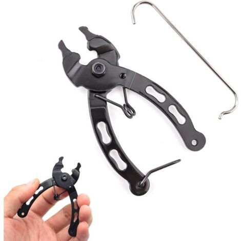 Pinza per catena di bicicletta KZQ, pinza portatile per gancio catena di bicicletta per bici da strada, sportive, mountain bike, strumento di riparazione per la rimozione delle maglie della catena. (1/4)