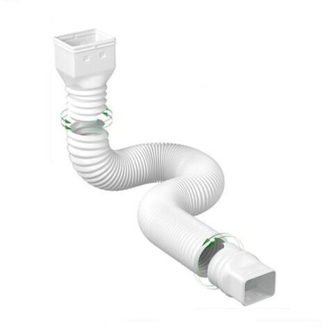 KZQ 1 Set di prolunga flessibile per grondaia, prolunga per grondaia, connettore per grondaia, scarico dell'acqua piovana