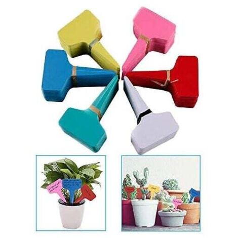 Etichette per orto, mini etichette in legno per piante con lavagna HICOO per vasi di fiori, semi