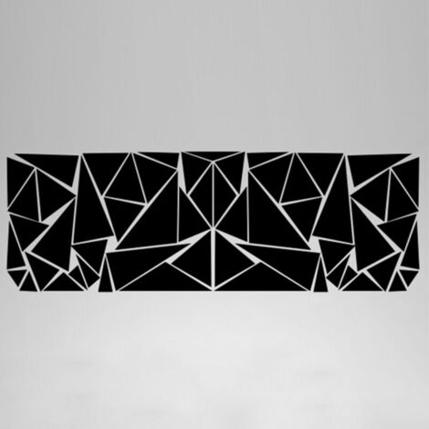 Adesivi laterali per auto KZQ, set completo di triangoli, adesivi mimetici per auto, decalcomanie laterali da corsa, decorazioni sportive (nero satinato) (1/4)