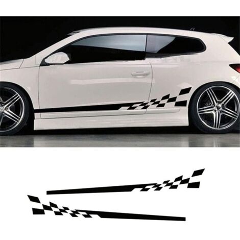 KZQ (180 x 11 x 0,1 cm) 2 pezzi adesivi per auto strisce laterali decalcomanie personalizzate grafica auto adesivi sportivi per cofano, portiera laterale auto, carrozzeria auto
