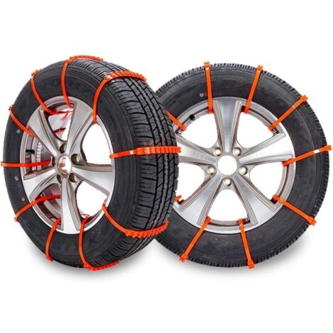 KZQ 12 pezzi catene da neve, catene da neve resistenti all'usura, catene da neve universali antiscivolo, accessori per auto compatte, camion, SUV, pneumatici invernali per auto.