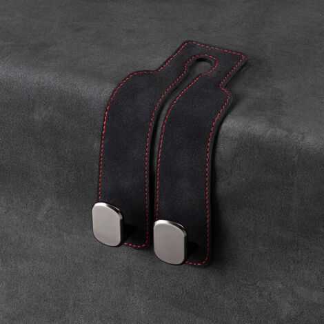 KZQ Set di 2 portaborse per auto, ganci organizer per sedili, ganci per poggiatesta auto, doppi ganci per poggiatesta, portaoggetti adatto per borse, borse della spesa (1/4)