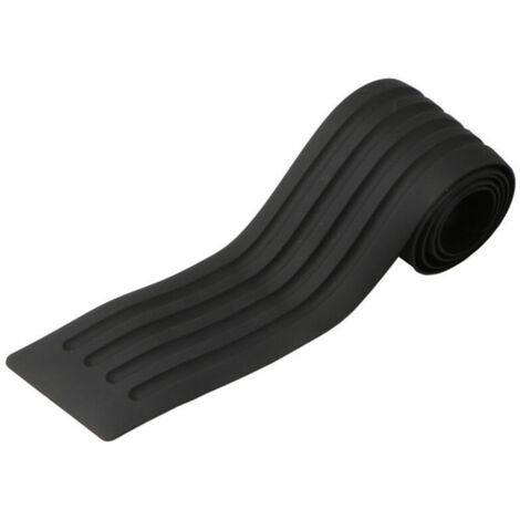 Protezione paraurti auto KZQ, protezione paraurti posteriore 104 cm x 9 cm in gomma nera, protezione universale per soglia porta, protezione per porta bagagliaio con 1 nastro adesivo (1/4)